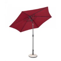 Ombrellone rotondo KALIFE con palo centrale in alluminio e telo rosso 2,7m