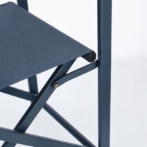 Set di sedie TAYLOR in alluminio blu e textilene blu, pieghevoli