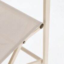 Set di sedie TAYLOR in alluminio beige e textilene beige, pieghevoli