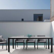 Tavolo fisso MASON in ceramica e struttura in alluminio antracite 220x100 cm