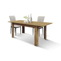 Tavolo ZAGABRIA in legno, finitura rovere rustico, allungabile 140x80 cm - 180x80 cm
