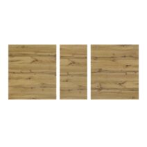 Tavolo ZAGABRIA in legno, finitura rovere rustico, allungabile 140x80 cm - 180x80 cm