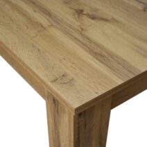 Tavolo ZAGABRIA in legno, finitura rovere rustico, allungabile 140x80 cm - 180x80 cm