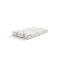 Tavolino CAMOGLI in legno, finitura bianco statuario e base in metallo nero trasformabile, 120x80 cm - 220x80 cm