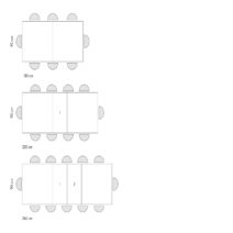 Tavolo CAMAIORE in legno, finitura bianco frassinato e base a X in metallo bianco, allungabile 180×90 cm – 260×90 cm