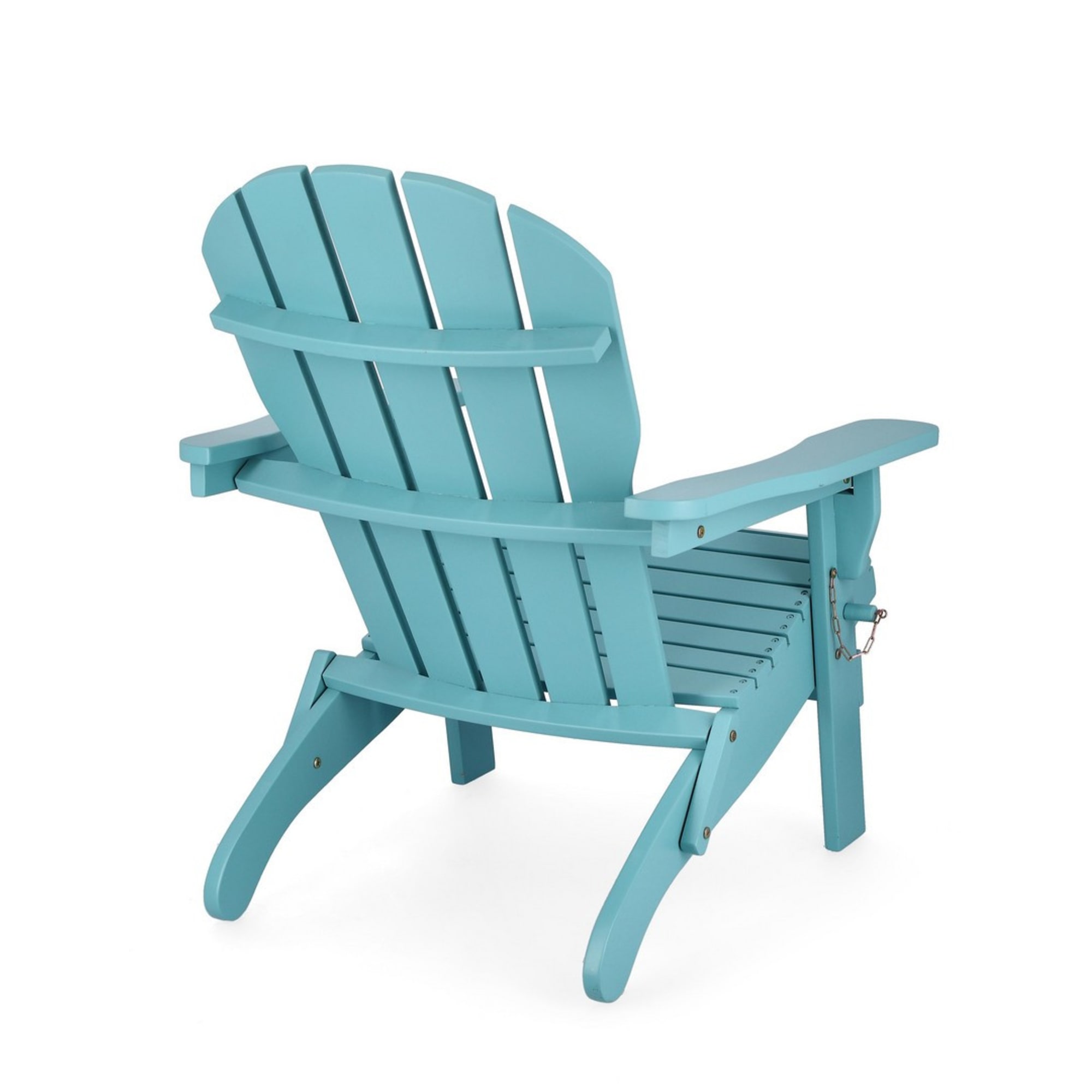 Poltrona RUBERTS in legno di acacia azzurro, pieghevole