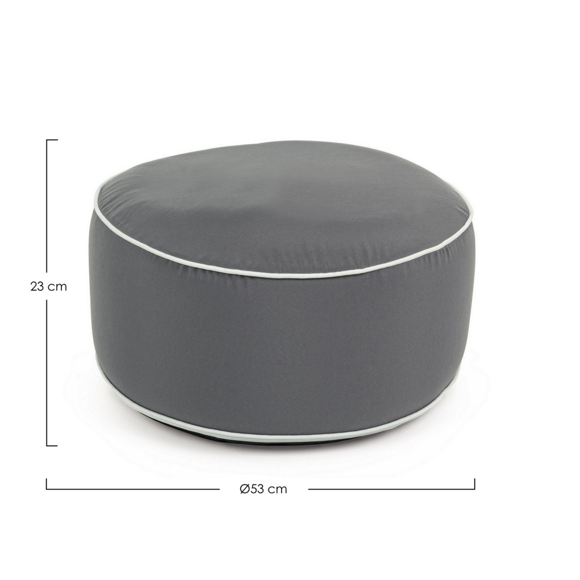 Pouf gonfiabile ALAIOR grigio scuro