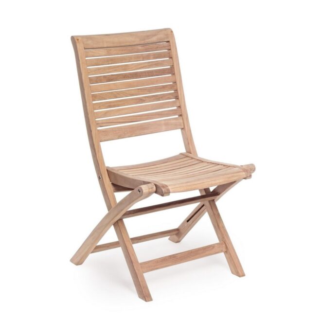 Set di sedie GALILEA in legno teak, pieghevoli