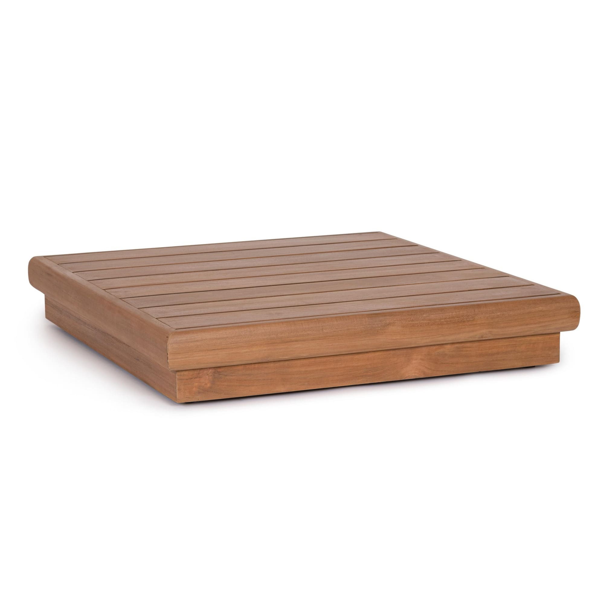 Tavolino basso BILBAO in legno teak, 94×94×17 cm