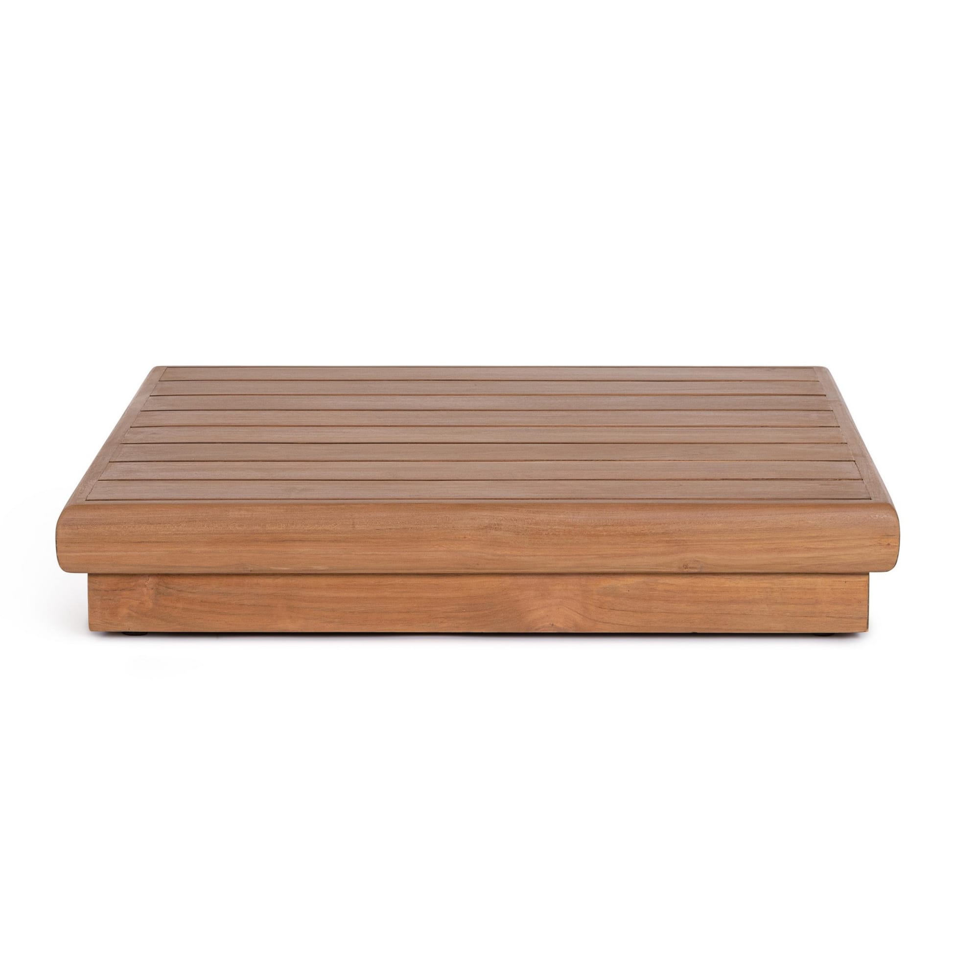 Tavolino basso BILBAO in legno teak, 94×94×17 cm