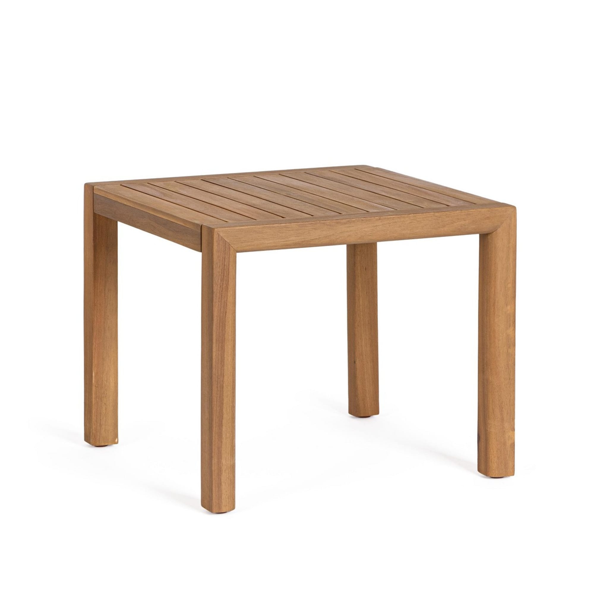 Tavolino quadrato MONSARAZ in legno di acacia, 47×47×41 cm