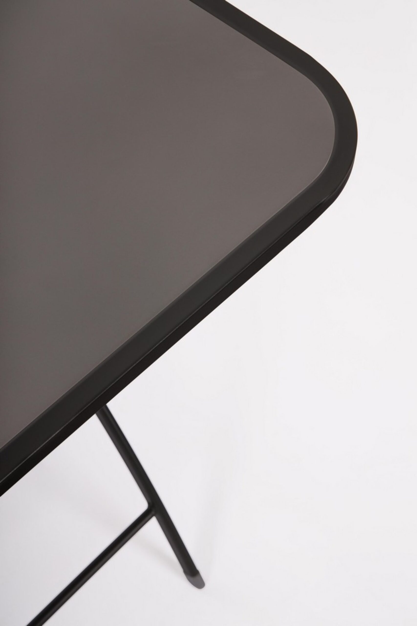 Tavolo rettangolare YVONNE in acciaio antracite, pieghevole, 110×70×72 cm