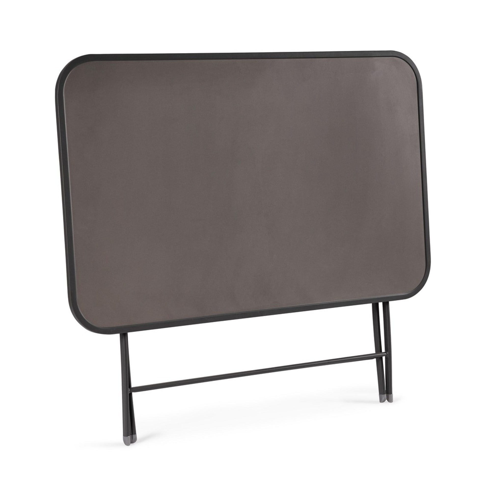Tavolo rettangolare YVONNE in acciaio antracite, pieghevole, 110×70×72 cm