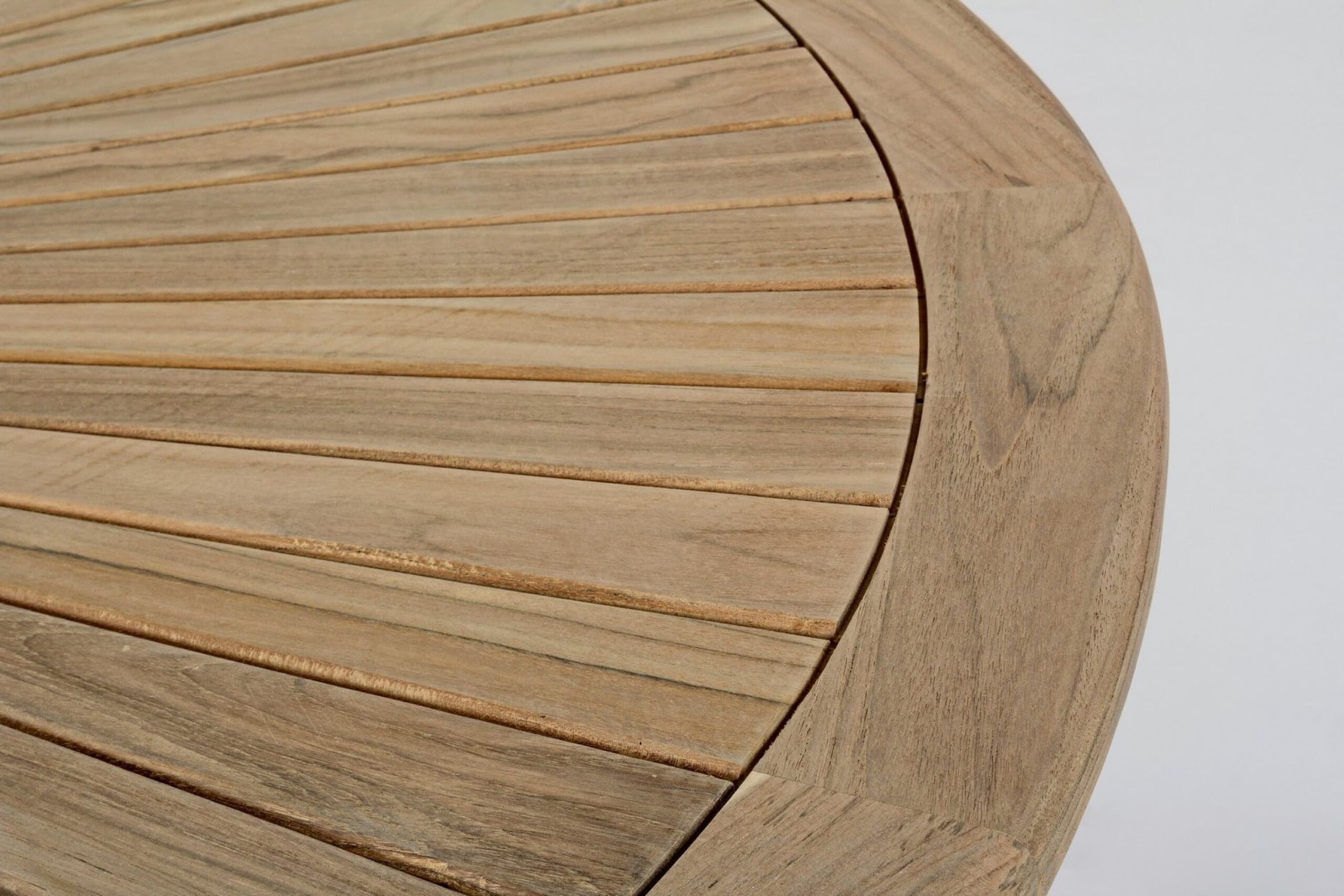 Tavolo rotondo girevole GALILEA in legno teak, Ø155×76 cm