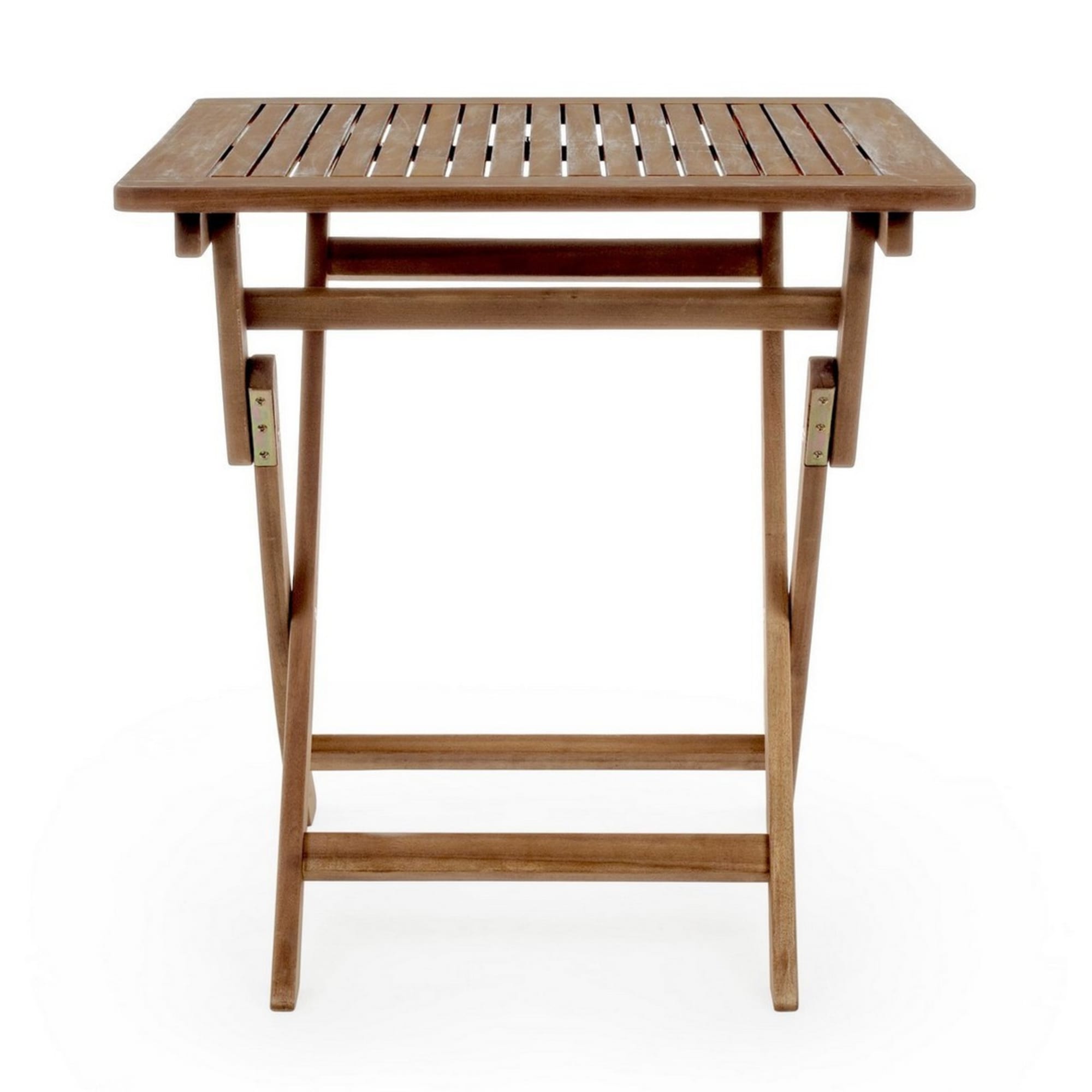 Tavolo pieghevole NOEMI in legno di acacia, 70×70 cm