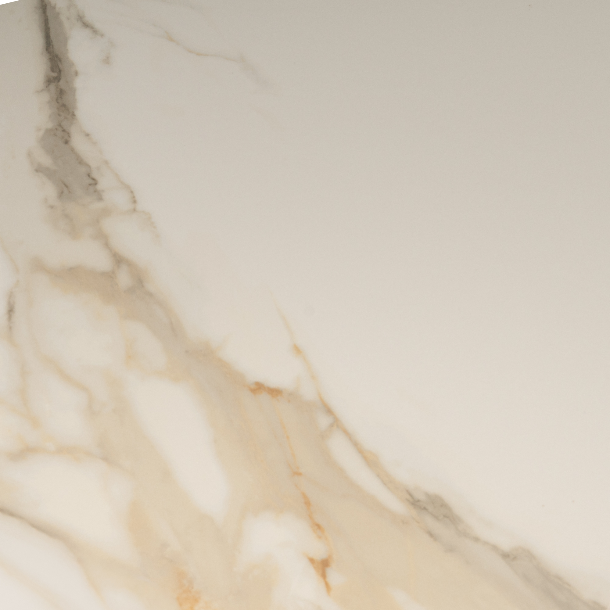 Tavolo BONIFACIO in ceramica,finitura effetto calacatta oro e gambe in metallo verniciato bianco, allungabile 160×80x76 cm – 220×80x76 cm